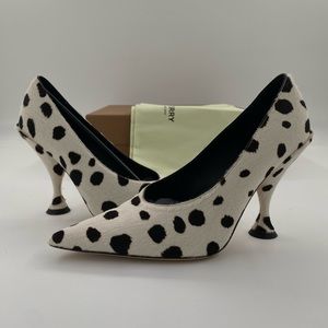 Burberry Dalmatian Print Point-toe Pumps